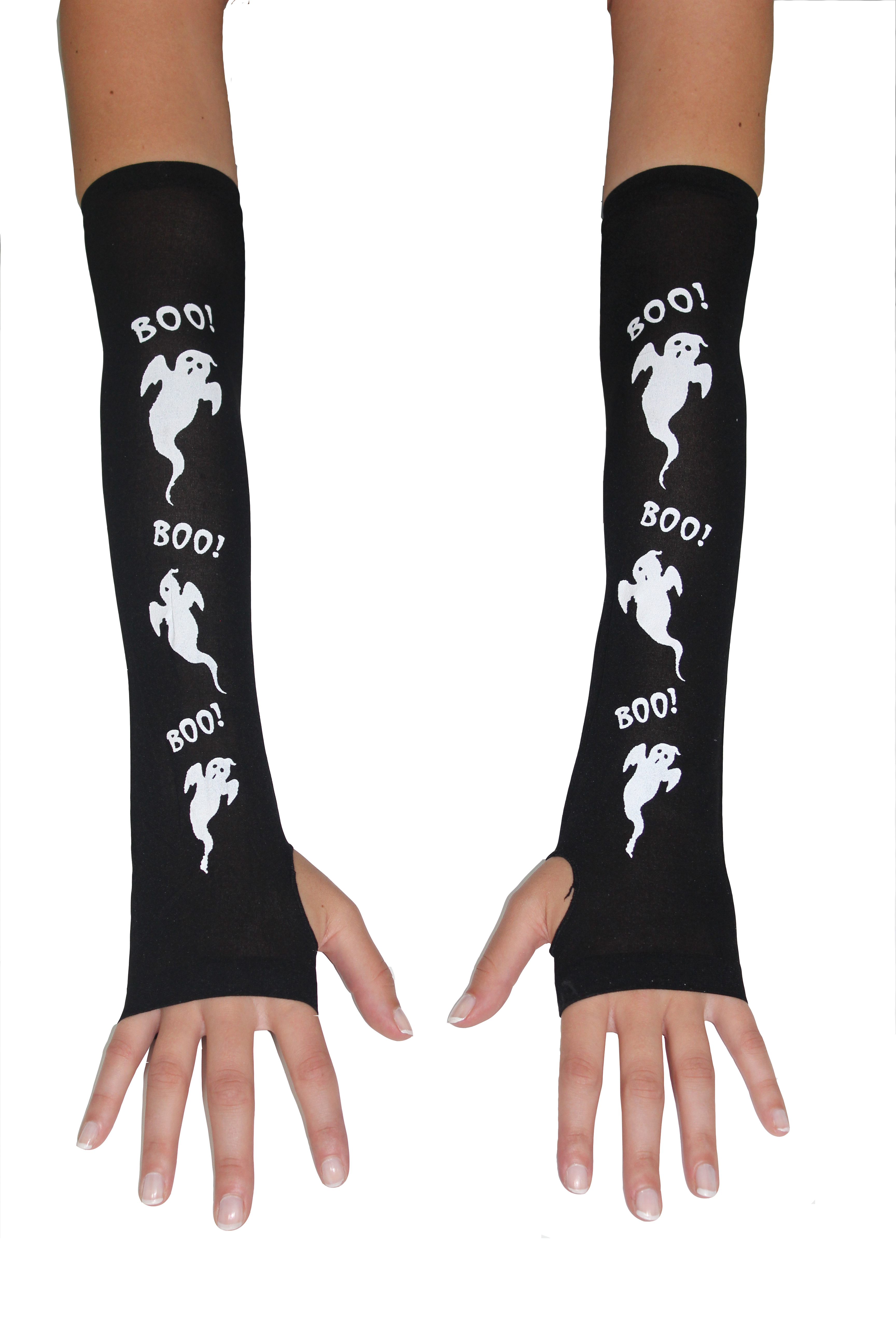 GUANTI DI HALLOWEEN STAMPA FANTASMA